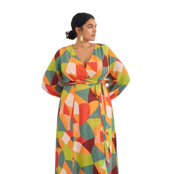 Anthropologie NEW! Hutch Lysette Wrap Maxi Dress NWT SZLP - Picture 13 of 13